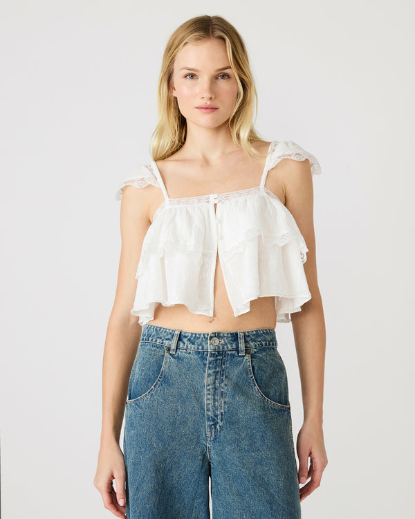 Steve Madden Leta Top Snow White LETATOP