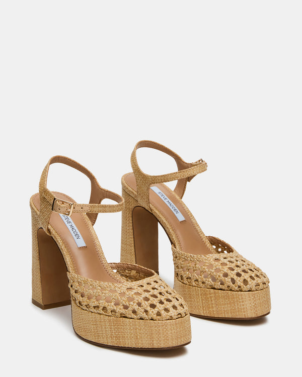 Steve Madden Lexie Raffia Natural LEXIERAFFIA
