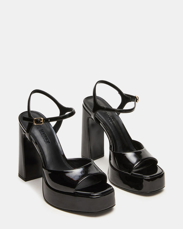 Steve Madden Liandra Black Patent