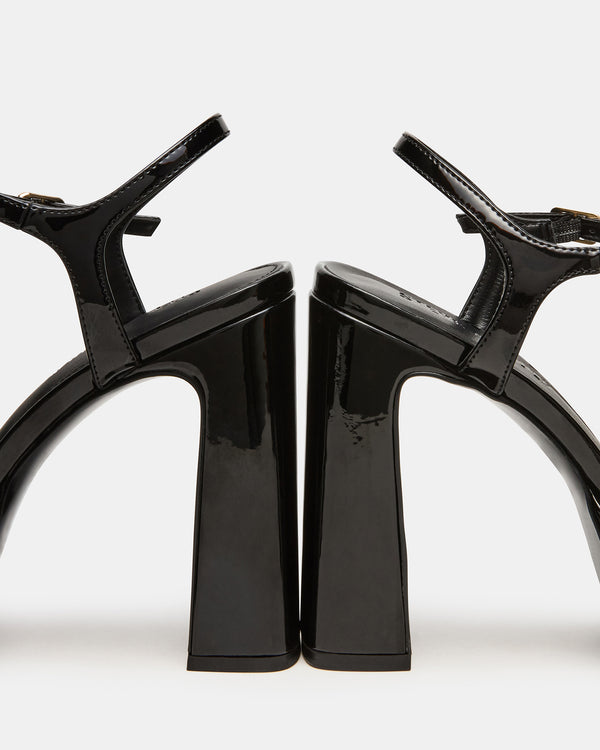 Steve Madden Liandra Black Patent