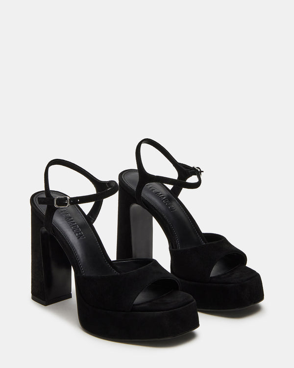 Steve Madden Liandra Black Suede