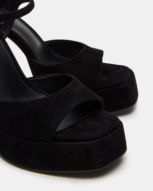 Steve Madden Liandra Black Suede