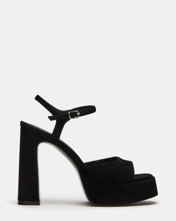 Steve Madden Liandra Black Suede