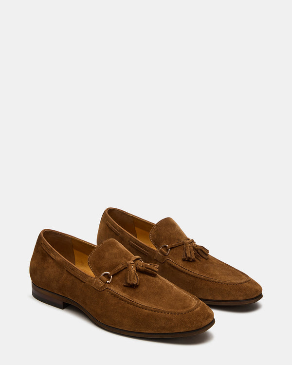 Steve Madden Logan Cognac Suede