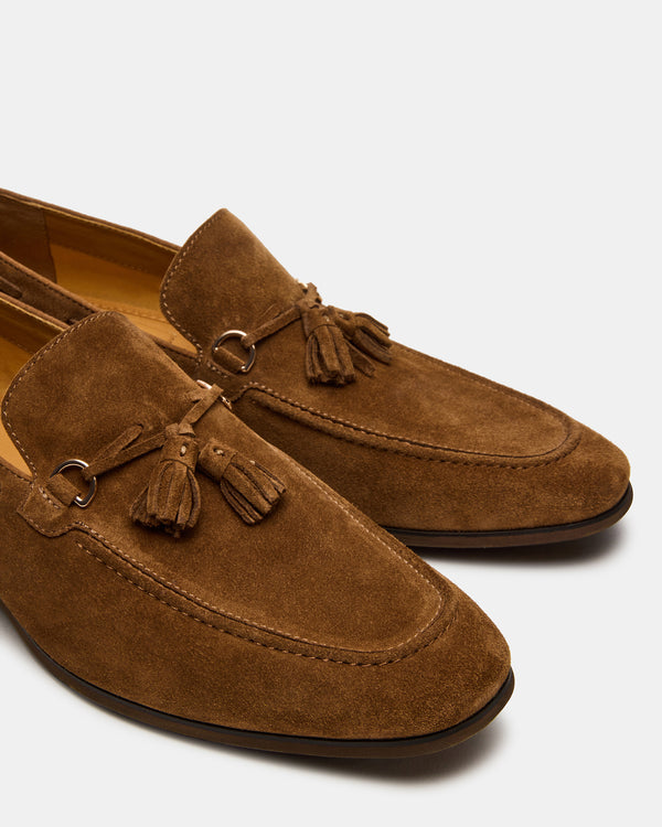 Steve Madden Logan Cognac Suede