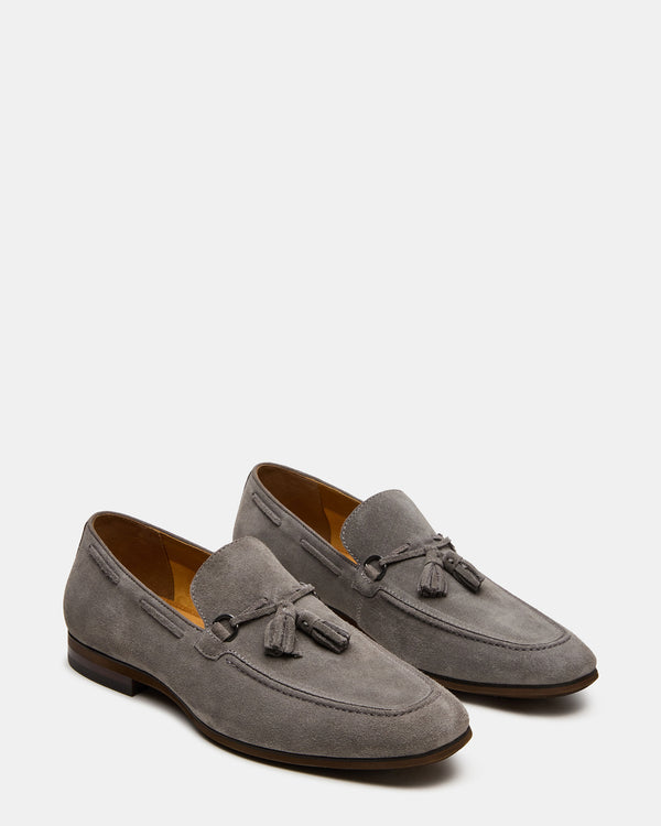 Steve Madden Logan Light Grey Suede