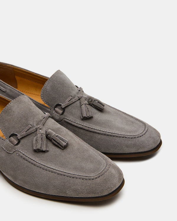 Steve Madden Logan Light Grey Suede