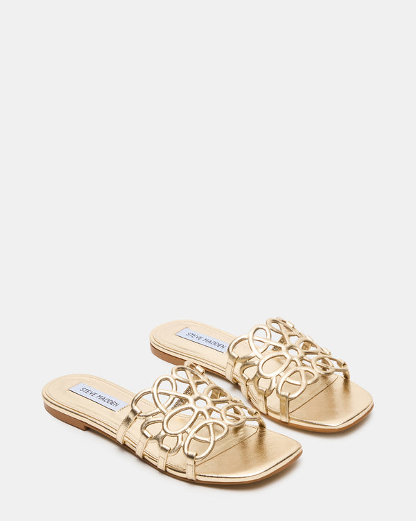 Steve Madden Lotus Gold Leather LOTUS
