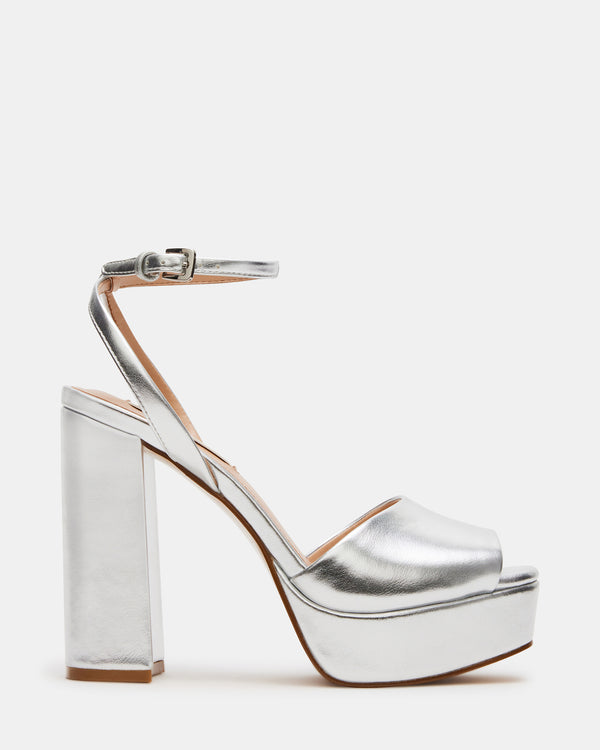 Steve Madden Lourdes Silver Metallic