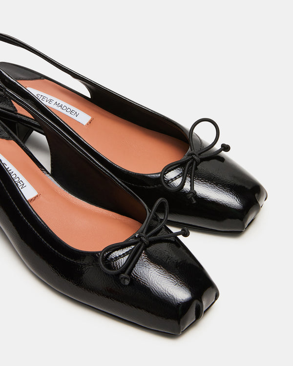 Steve Madden Loved Black Crinkle Patent