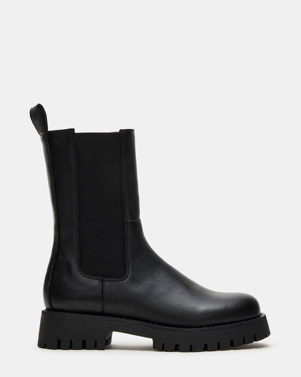 Steve Madden Lowa Black Leather