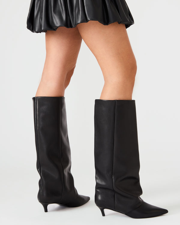 Steve Madden Luca Black Leather