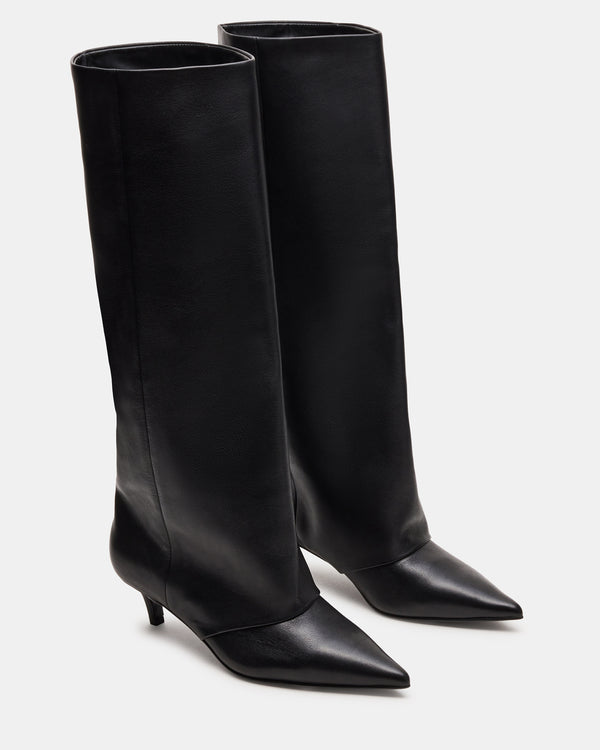 Steve Madden Luca Black Leather