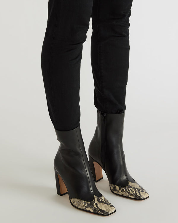 Steve Madden Lyle Black Leather With Snake LYLE