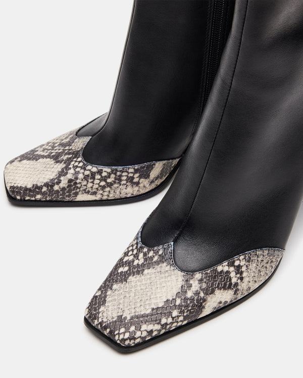 Steve Madden Lyle Black Leather With Snake LYLE