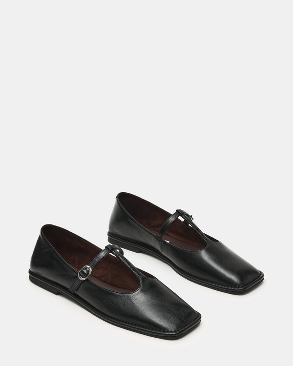 Steve Madden Macbeth Black Leather MACBETH