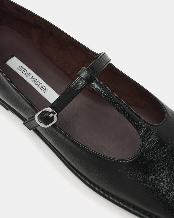 Steve Madden Macbeth Black Leather MACBETH