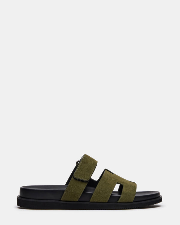 Steve Madden Maiven Green Suede MAIVEN MEN'S SHOES