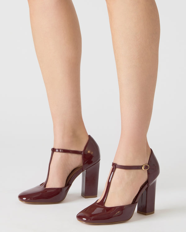 Steve Madden Malcolm Burgundy Patent