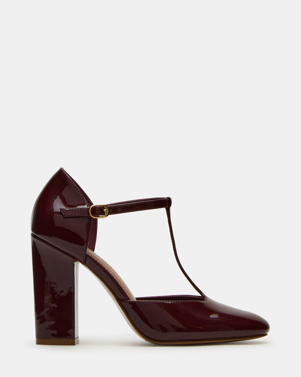 Steve Madden Malcolm Burgundy Patent