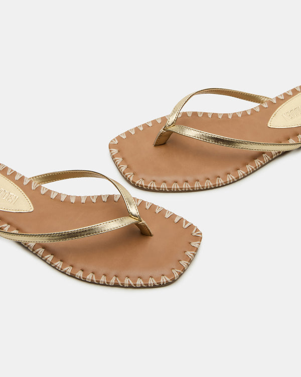 Steve Madden Marella Gold Leather