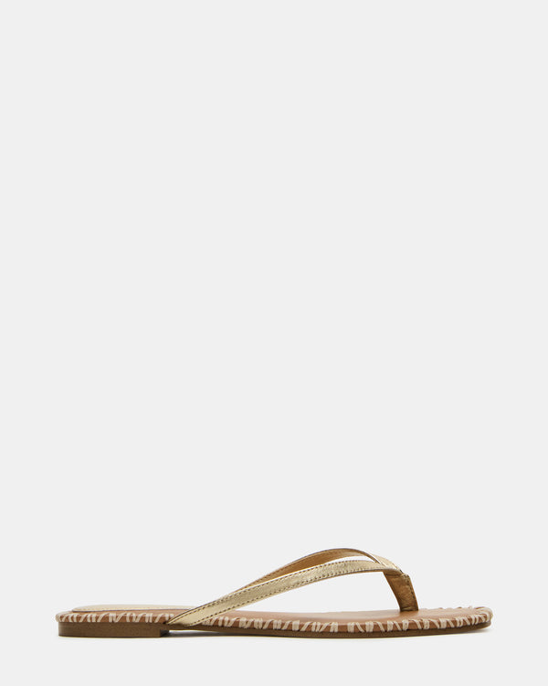 Steve Madden Marella Gold Leather