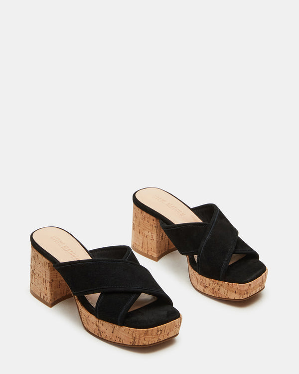 Steve Madden Marsden Black Suede