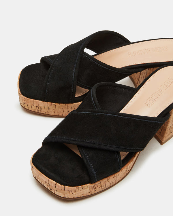 Steve Madden Marsden Black Suede