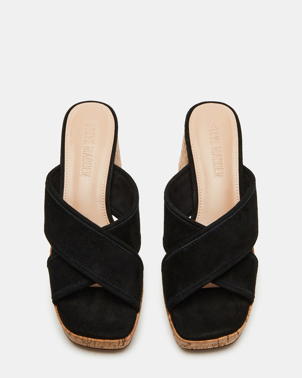 Steve Madden Marsden Black Suede