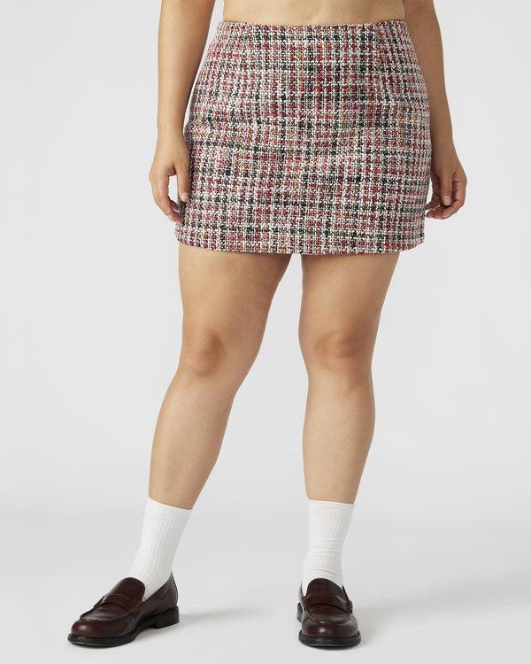 Steve Madden Mattea Skirt Red Multi MATTEASKIRT