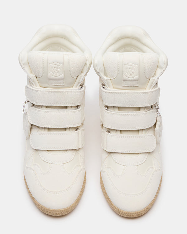 Steve Madden Mavis White Suede