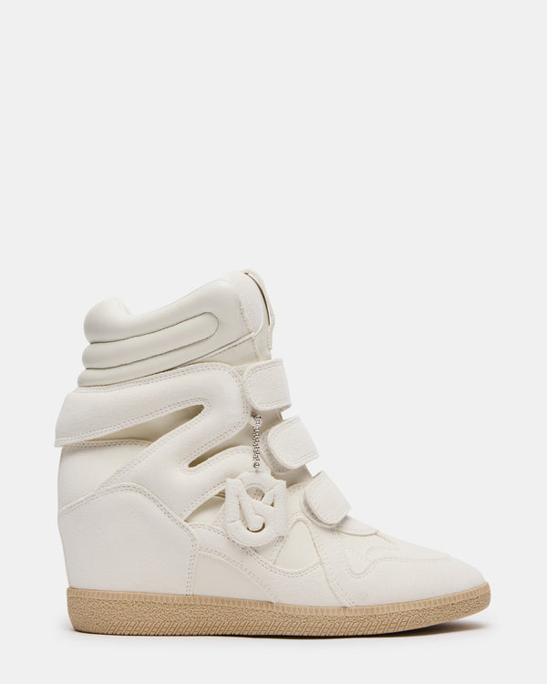 Steve Madden Mavis White Suede