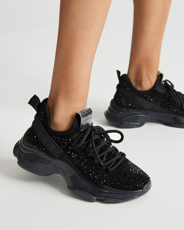 Steve Madden Maxima Black Rhinestones