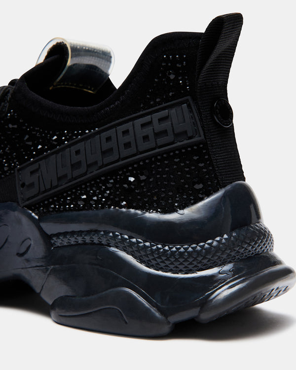 Steve Madden Maxima Black Rhinestones