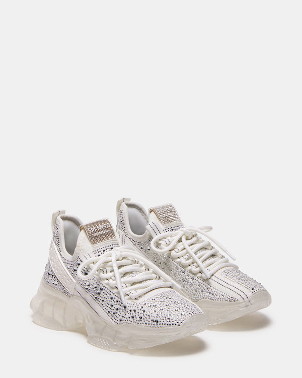 Steve Madden Maxima White Rhinestones