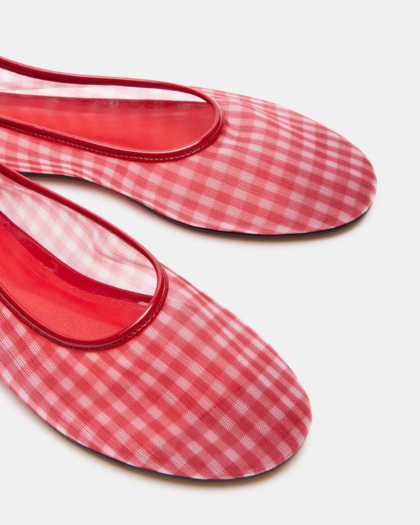Steve Madden Meadow Red Gingham MEADOW