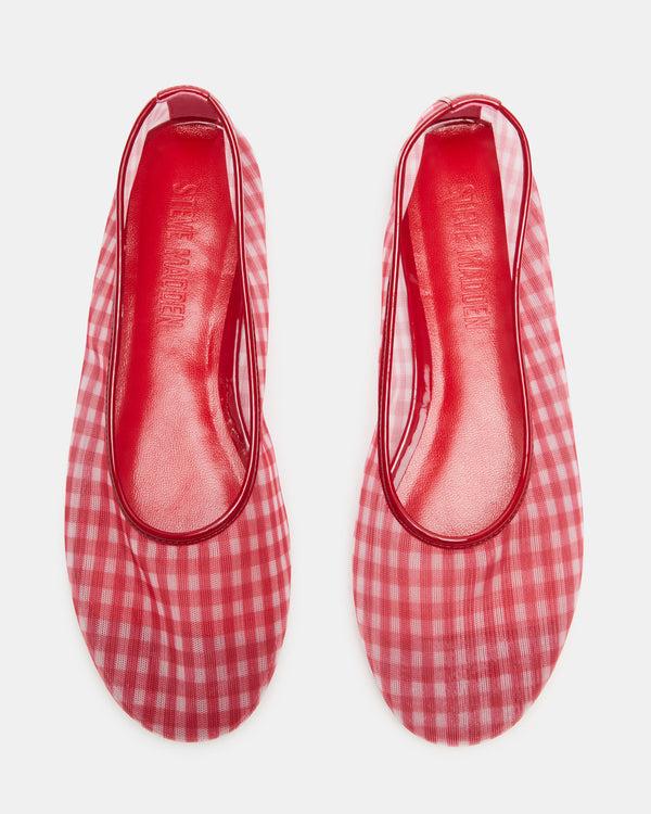 Steve Madden Meadow Red Gingham MEADOW