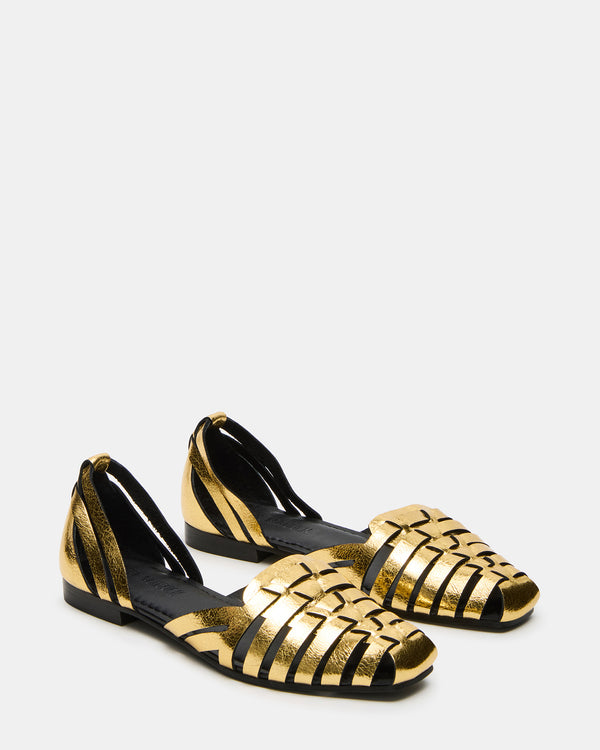 Steve Madden Medlin Gold Leather MEDLIN
