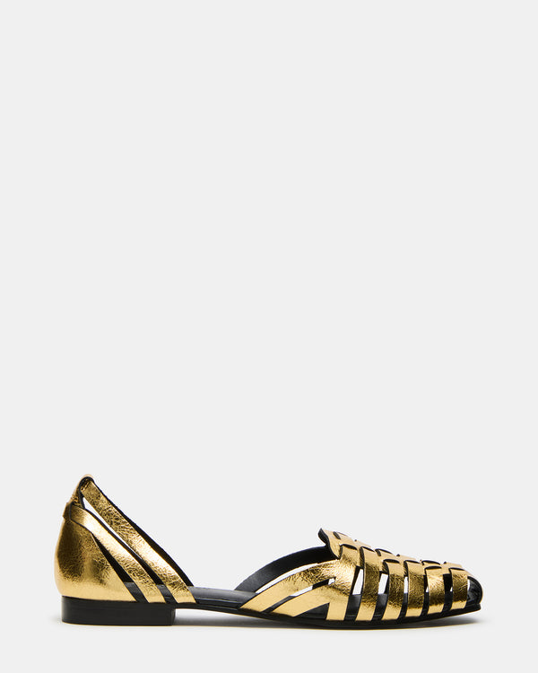 Steve Madden Medlin Gold Leather MEDLIN