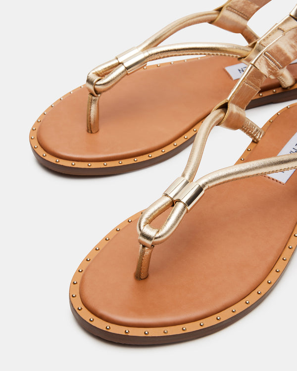 Steve Madden Meduza Gold Leather