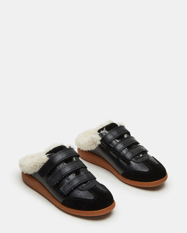 Steve Madden Memento Faux Fur Black Multi