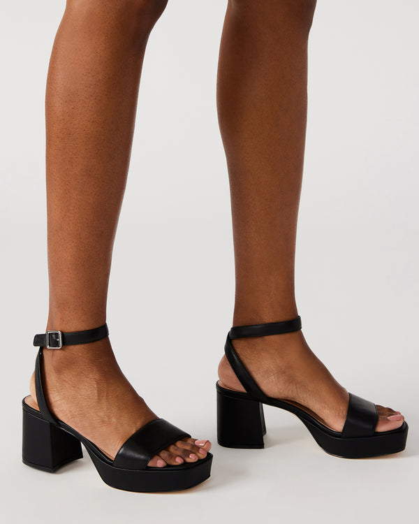 Steve Madden Mercerr Black Leather