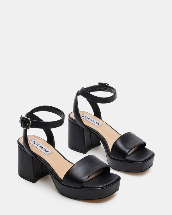 Steve Madden Mercerr Black Leather