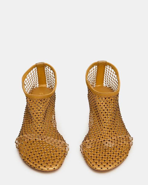 Steve Madden Mino Gold Rhinestones