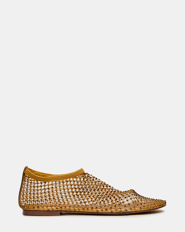 Steve Madden Mino Gold Rhinestones
