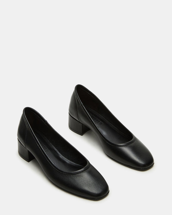 Steve Madden Mollie Black Leather MOLLIE