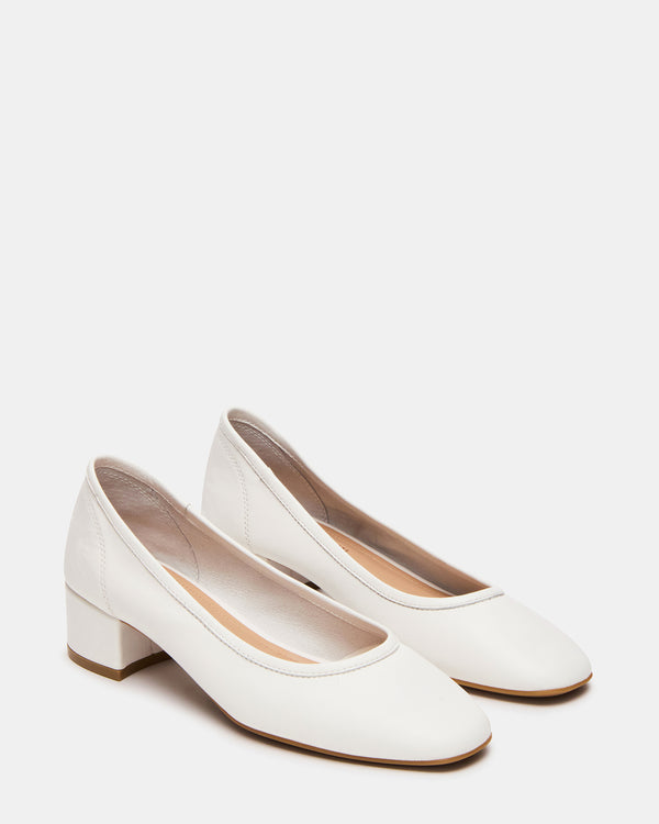 Steve Madden Mollie White Leather MOLLIE