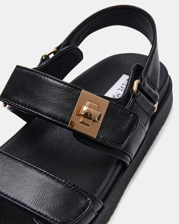 Steve Madden Mona Black Leather