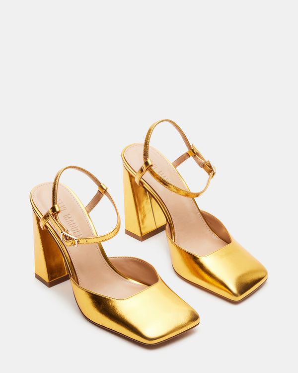 Steve Madden Mosaic Gold Leather MOSAIC
