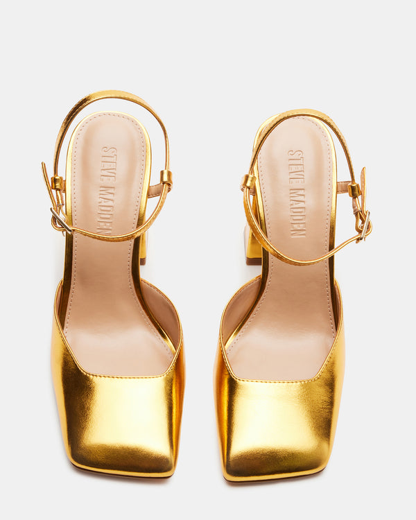 Steve Madden Mosaic Gold Leather MOSAIC